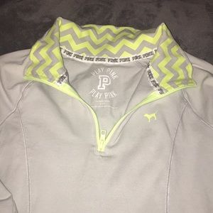 Pink quarter zip